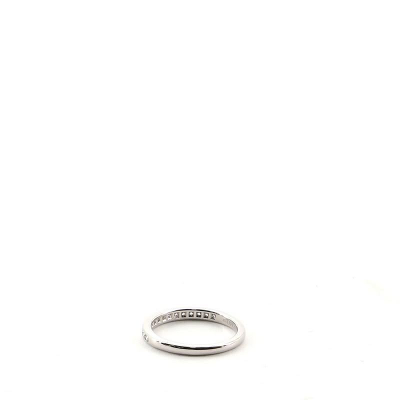 Tiffany & Co. Half Eternity Band Ring Platinum and Diamonds In Good Condition In New York, NY