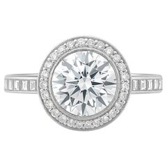 TIFFANY & CO. Halo 2.86 Ct. Diamond Ring