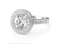 TIFFANY & CO. Halo 2.86 Ct. Diamond Ring