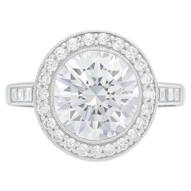 TIFFANY 
CO. Halo 2,86 Ct. Anello con diamante