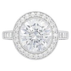 TIFFANY & CO. Halo 2.86 Ct. Diamond Ring