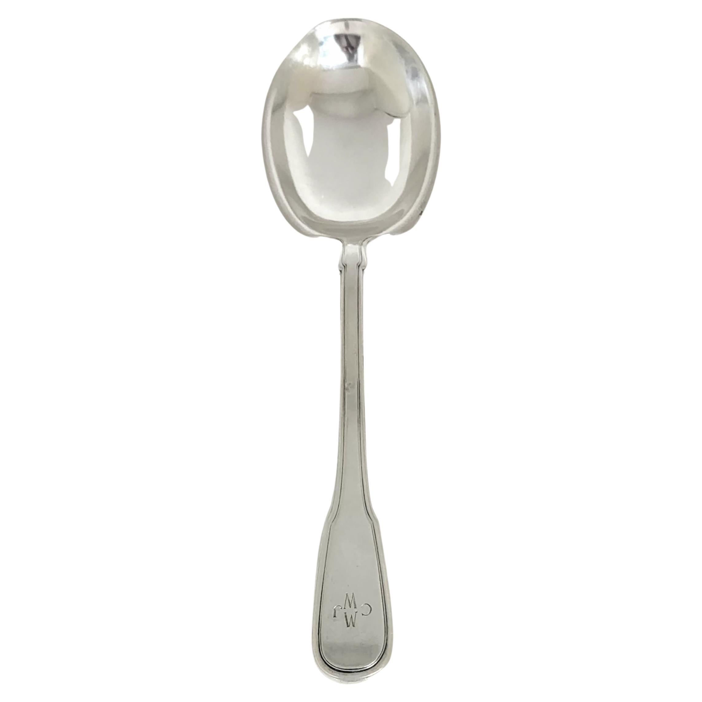 Tiffany & Co Hamilton Sterling Silver Large Solid Berry/Casserole Spoon For Sale