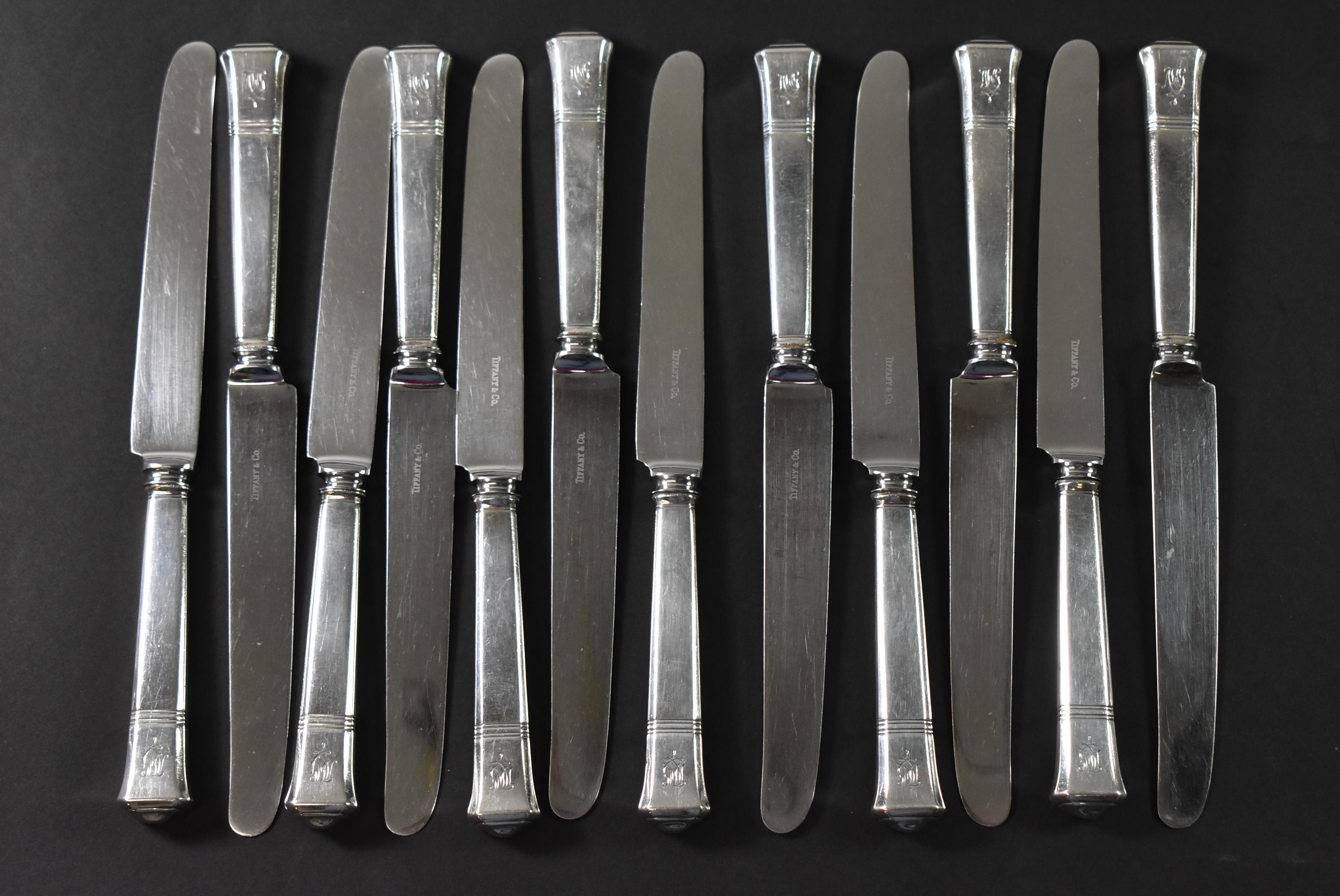 Tiffany & Co Hampton Sterling Silver, 130 pieces In Good Condition For Sale In Toledo, OH