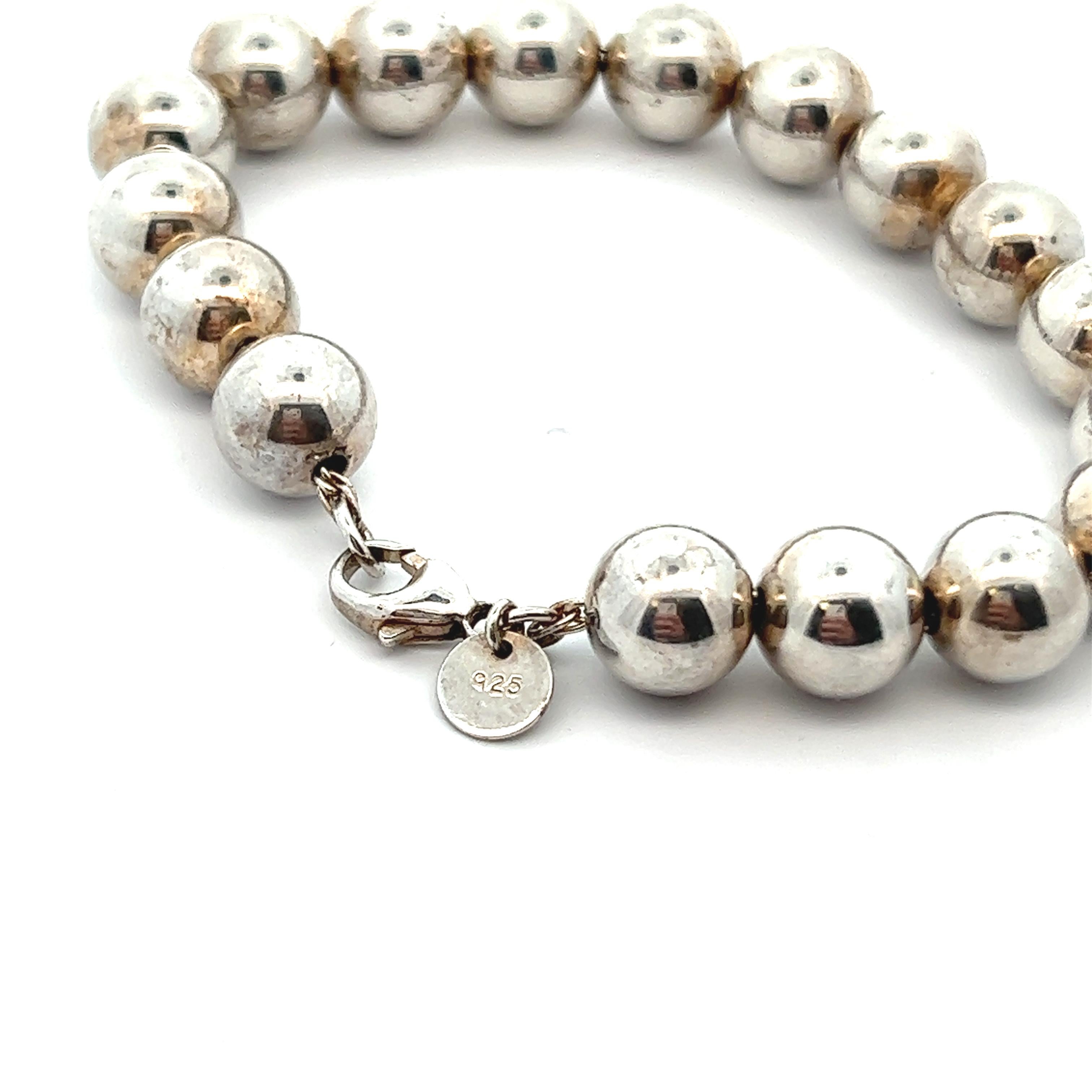 925 silver ball bracelet