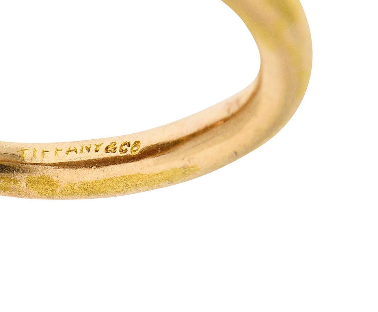 Tiffany & Co. Hardstone Scarab Antique 18 Karat Gold Egyptian Revival Ring 2