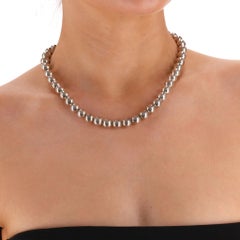 Tiffany & Co. Hardware 925 Sterling Silver Ball Necklace
