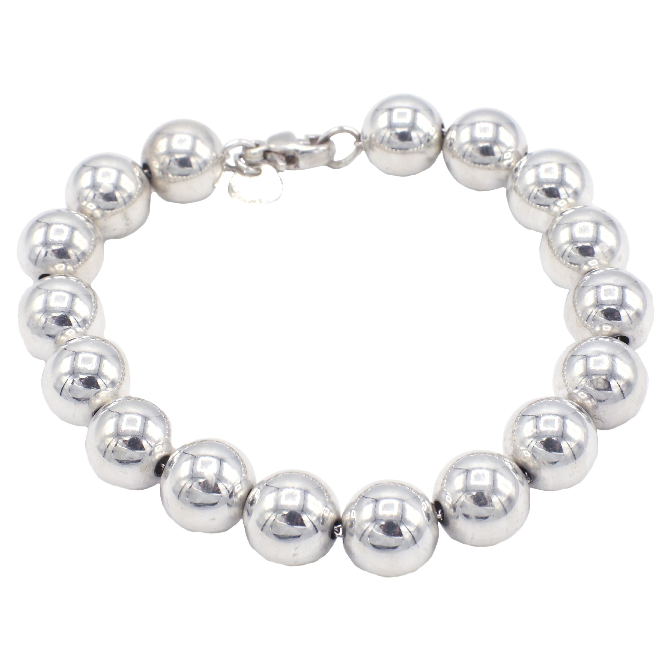 Tiffany & Co. Hardware Collection Sterling Silver Bead Ball Bracelet