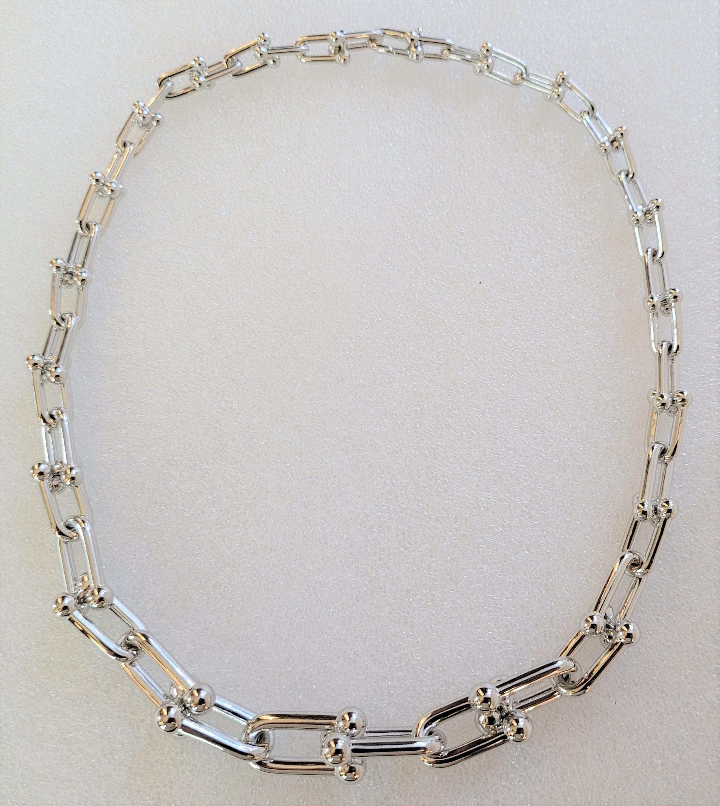 TIFFANY & Co. Abgestufte Gliederkette mit Hardware aus Sterlingsilber 925 für Damen oder Herren