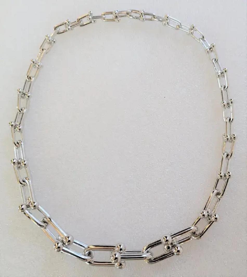 Tiffany & Co. Abgestufte Gliederkette mit Hardware aus Sterlingsilber 925 im Zustand „Neu“ in New York, NY