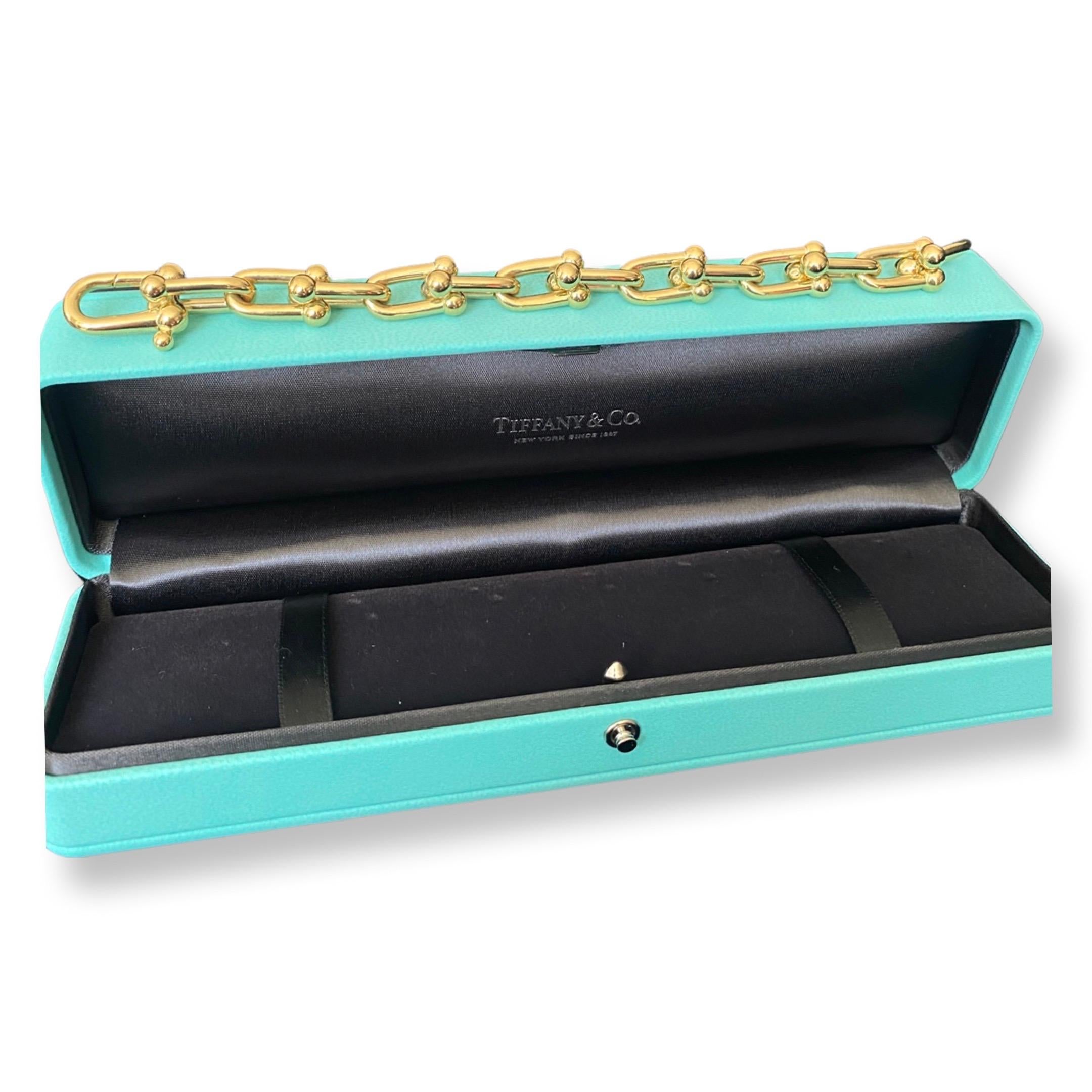 Moderne Bracelet en or jaune Tiffany Co Hardware, petit modèle en vente