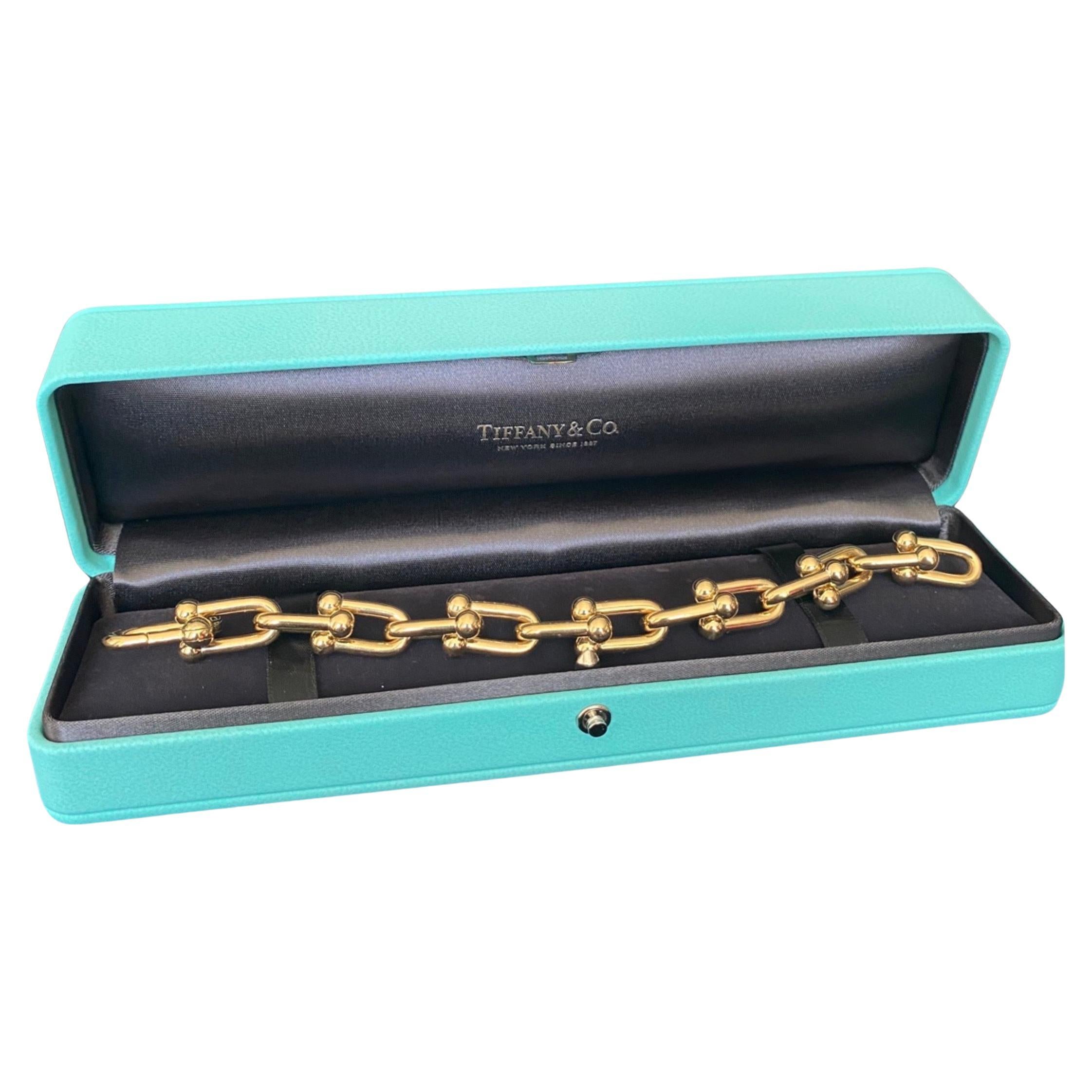 Tiffany Hardwear Small Link Bracelet in Yellow Gold - Size Large