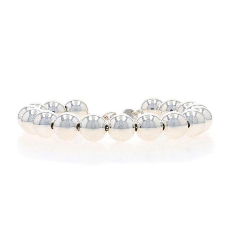 Bracciale argento sterling 925 rodiato anallergico sfera da 4mm con Corno donna