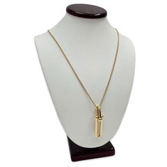 Tiffany & Co. HardWear 18K Gold Elongated Link Pendant Necklace