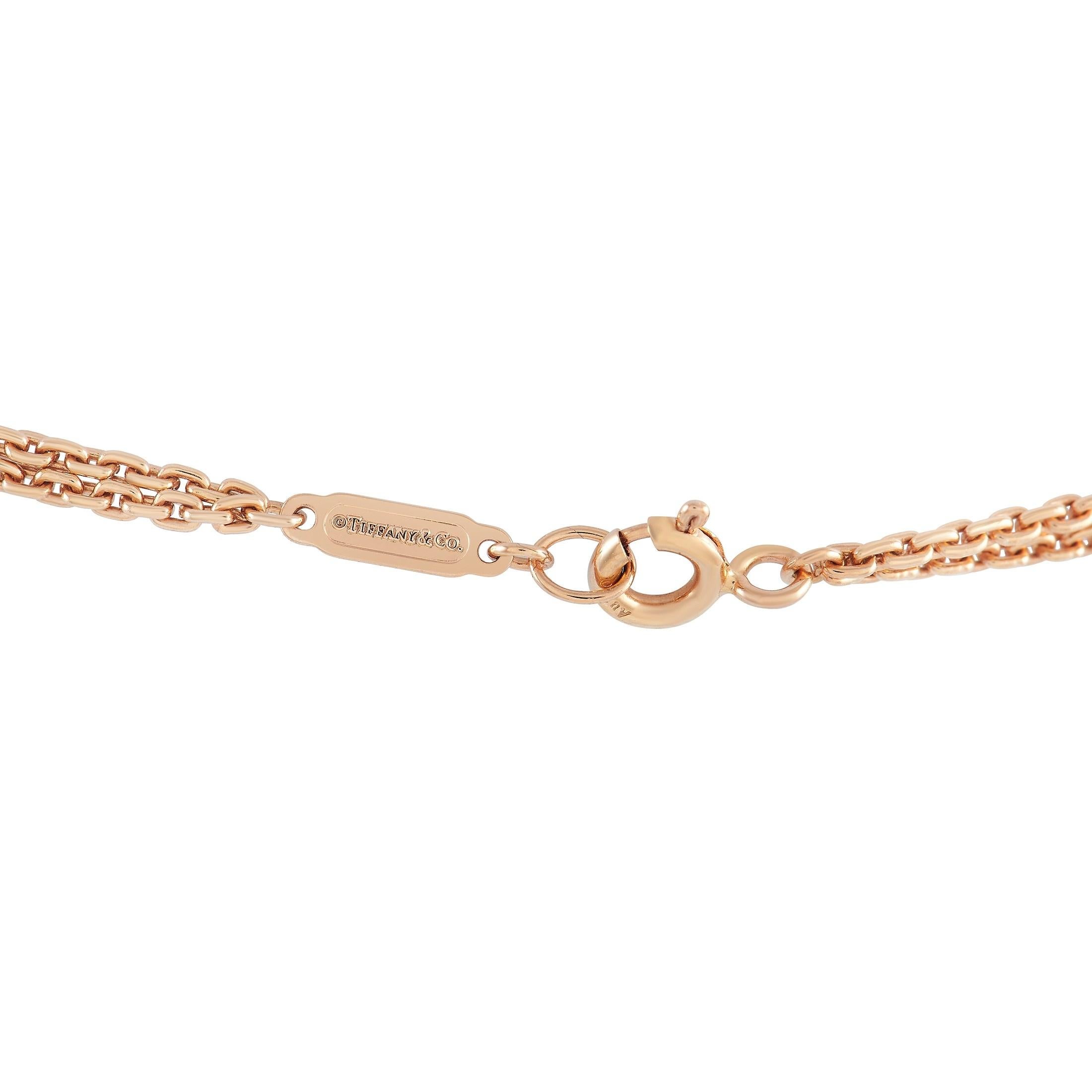 tiffany hardwear necklace rose gold