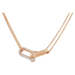 Tiffany & Co. HardWear 18K Rose Gold 0.74 Ct Diamond Pendant Necklace
