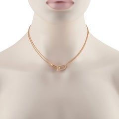Tiffany & Co. HardWear 18K Rose Gold 0.74ct Diamond Necklace TI02-042026