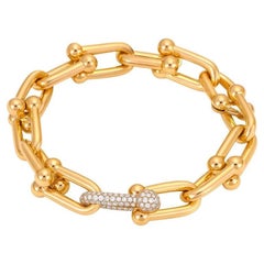 Tiffany & Co. HardWear 18K Rose Gold Diamond Chain Bracelet