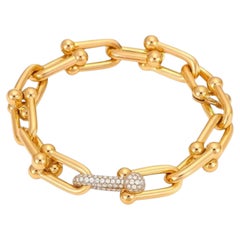 Tiffany & Co. HardWear 18K Rose Gold Diamond Chain Bracelet