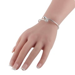 Tiffany & Co. HardWear 18K White Gold 0.73ct Diamond Bangle Bracelet TI04-040626