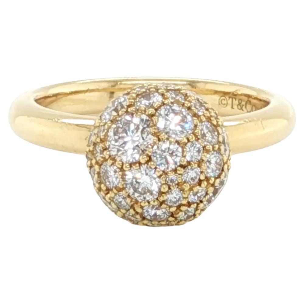 Tiffany & Co. HardWear Bague en or jaune 18k diamant 8mm Ball and Ball Taille 4 en vente