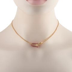 Tiffany & Co. HardWear 18K Yellow Gold Ruby Large Link Necklace TI10-042926