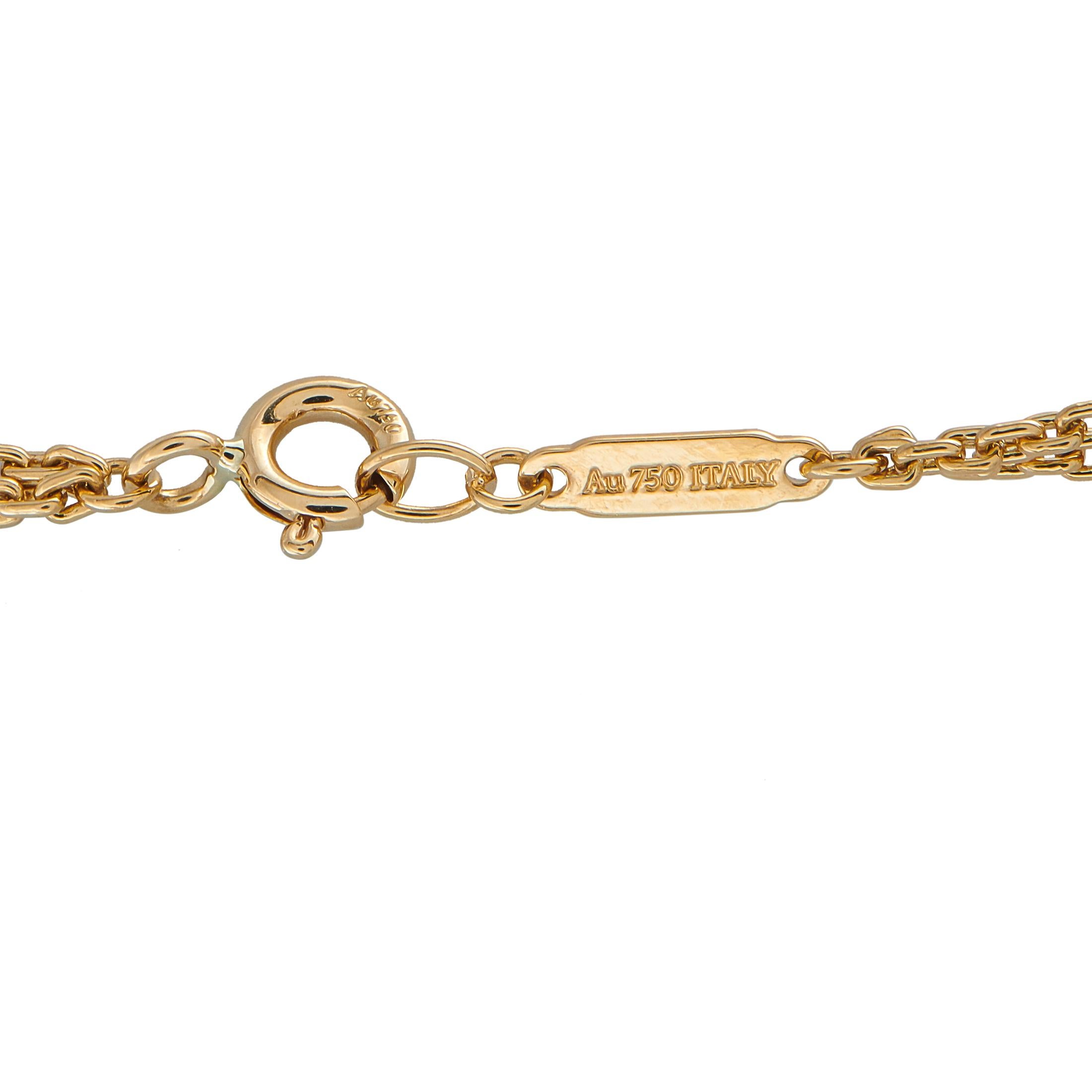 Tiffany and Co. HardWear 18K Yellow Gold Ruby Large Link Necklace TI10 ...