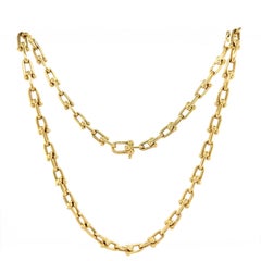 Tiffany & Co. Hardwear 18K Yellow Gold Small Link Necklace