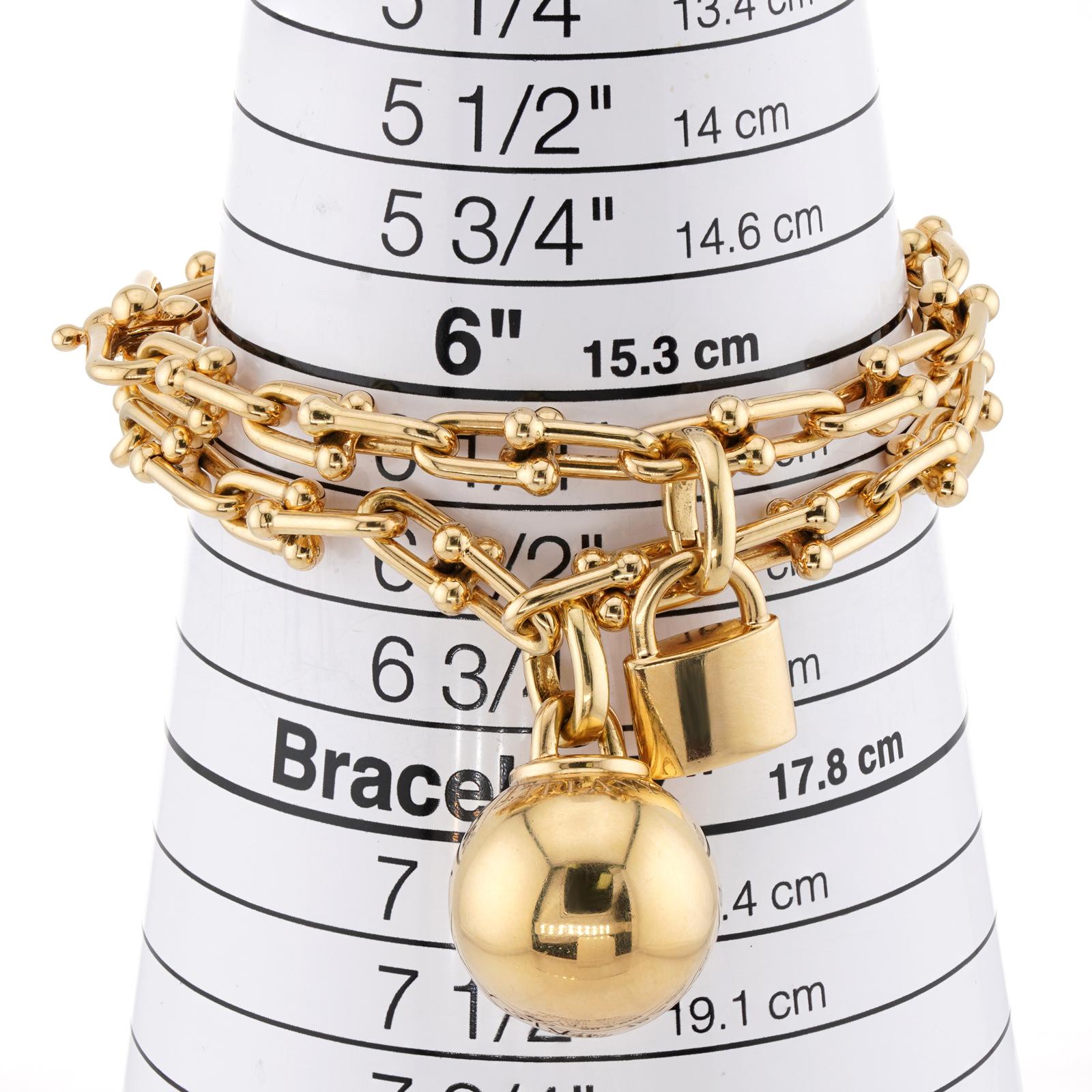 TIFFANY & CO HardWear 18k Yellow Gold Small Wrap Bracelet For Sale 1