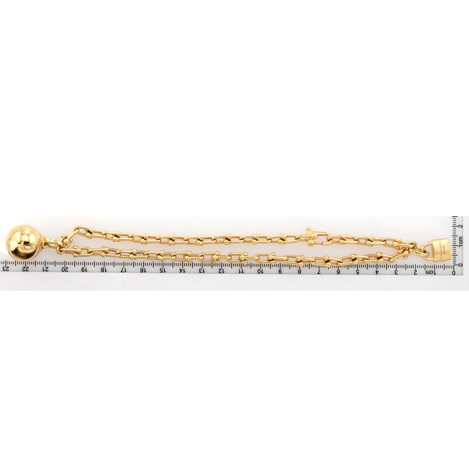 TIFFANY & CO HardWear 18k Yellow Gold Small Wrap Bracelet For Sale 2