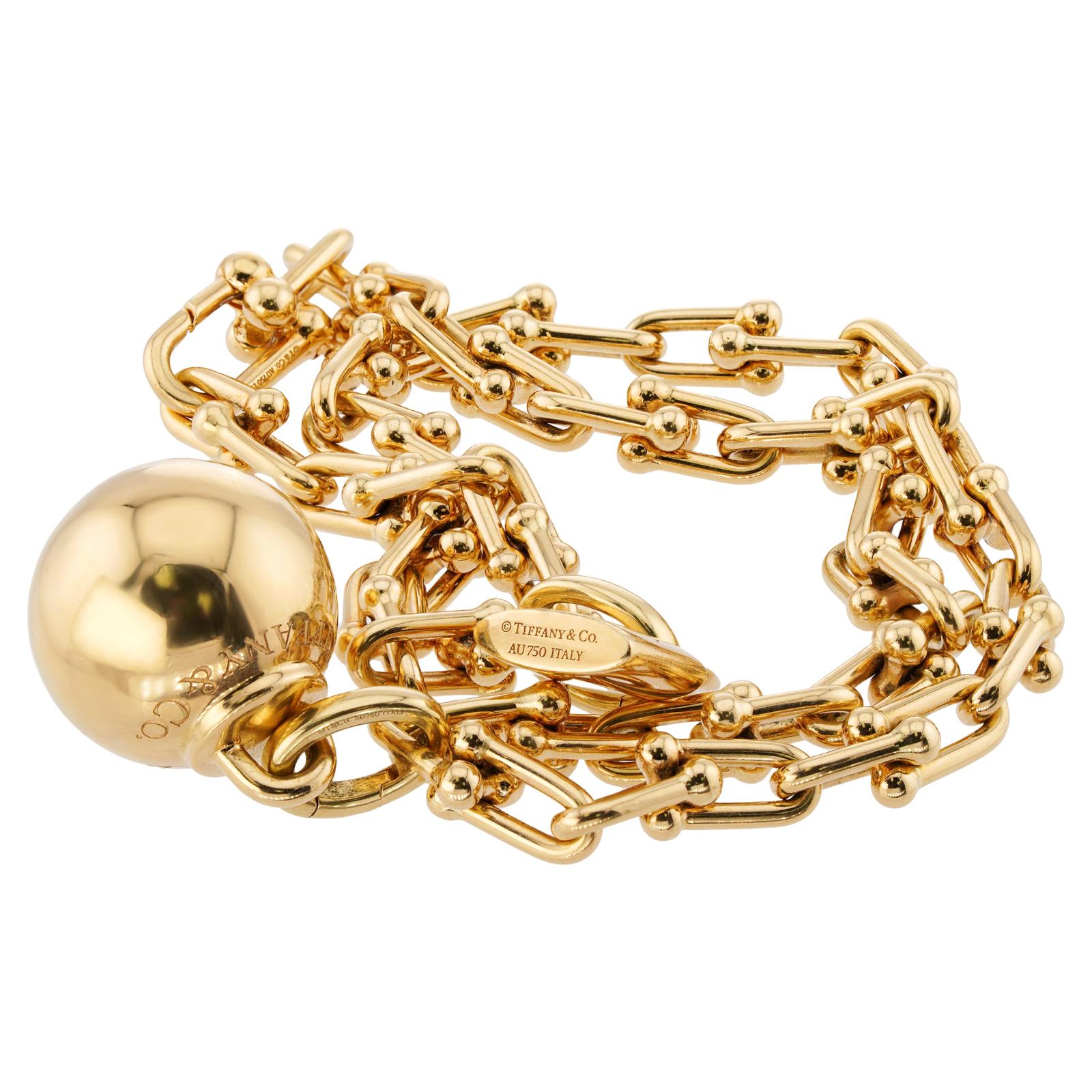 TIFFANY & CO HardWear 18k Yellow Gold Small Wrap Bracelet For Sale 3