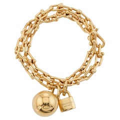 TIFFANY & CO HardWear 18k Yellow Gold Small Wrap Bracelet