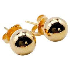Tiffany & Co HardWear Ball 18 Carat Gold Stud Earrings