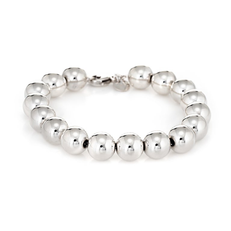 Tiffany and Co. Hardwear Ball Bracelet Sterling Silver Bead Estate Fine