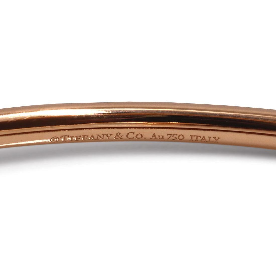 Tiffany & Co. HardWear Ball Bypass Rose Gold Bracelet In Excellent Condition In New York, NY