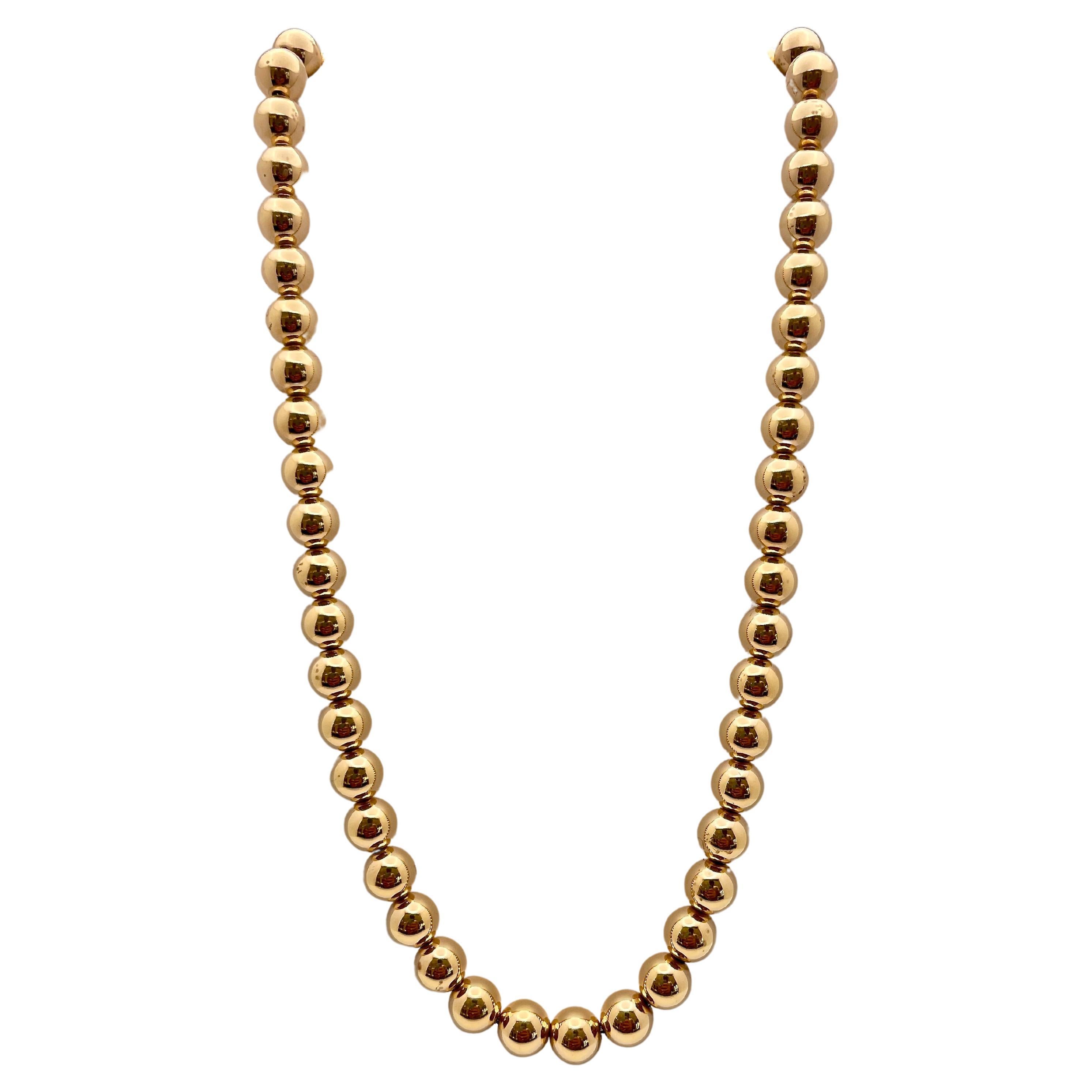 Tiffany & Co. Collier HardWear Ball and Ball en or jaune 14K