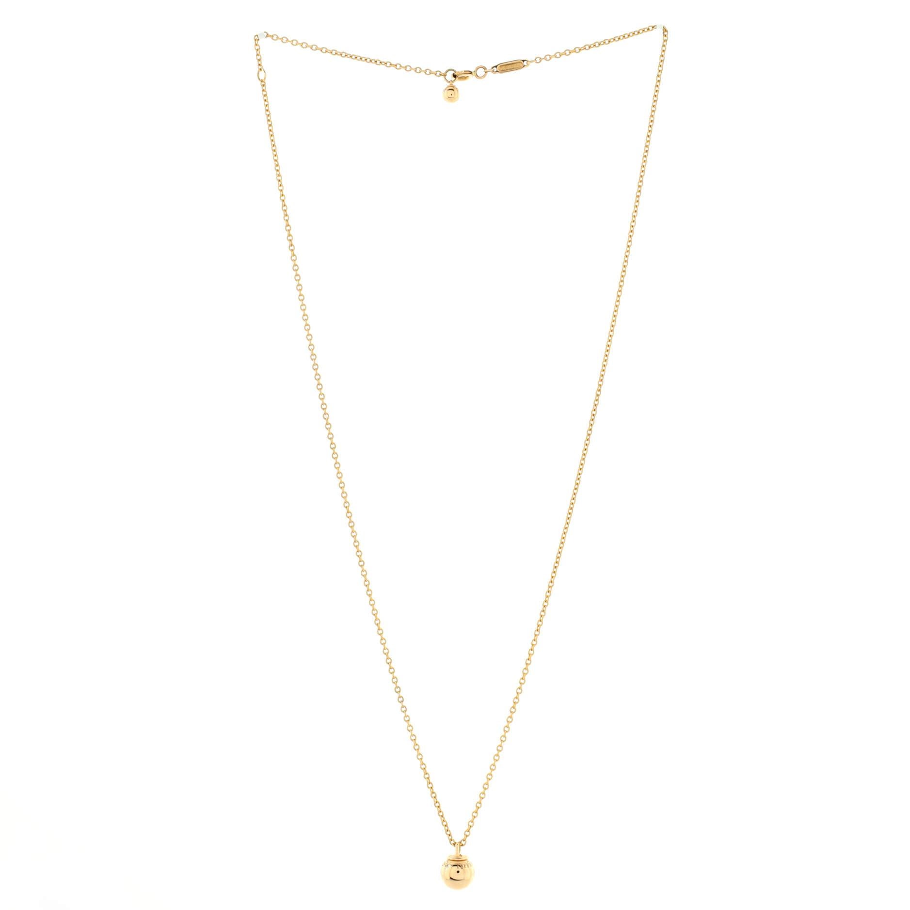 Tiffany & Co. HardWear Collar Colgante Bola Oro Rosa 18K 8mm en Bueno Estado en New York, NY