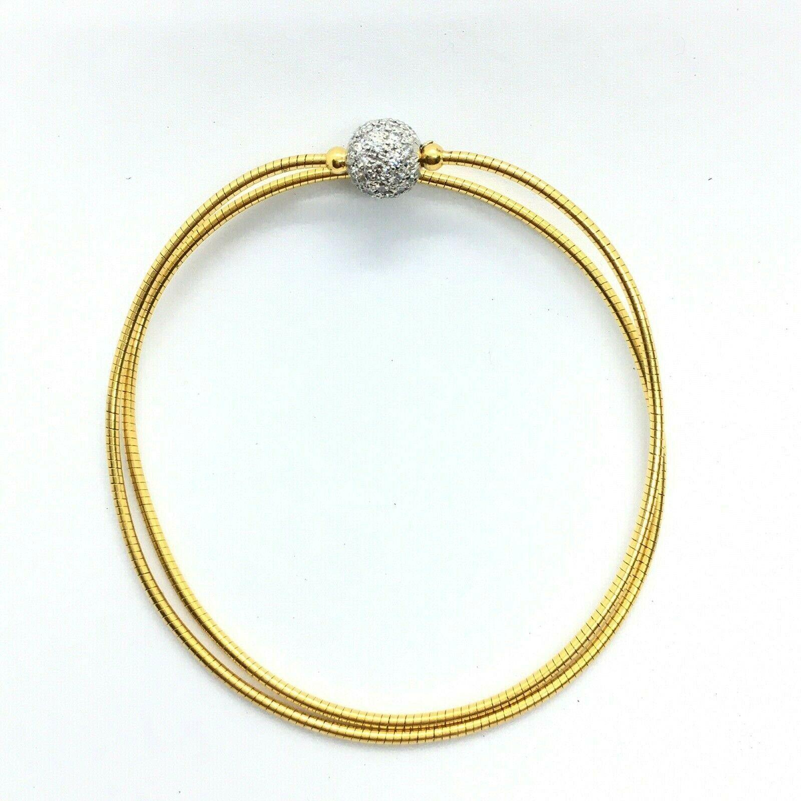 Tiffany & Co Hardwear Ball Anhänger Halskette Armband 
Markiert 18K & Platin 
1 TCW Pave' gefasster Diamant 
Keine Beulen, keine Schäden, keine Anzeichen von Reparaturen, siehe Bilder
Gestempelt 