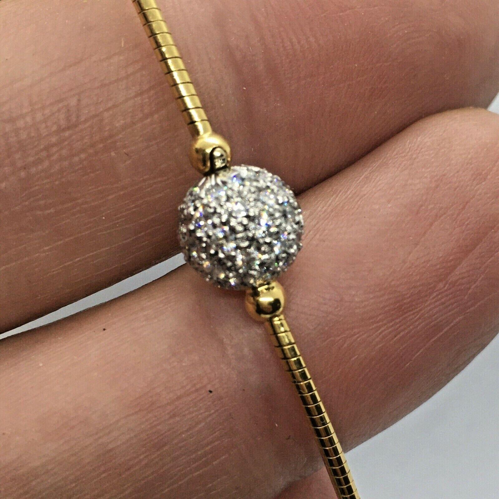 Modernist Tiffany & Co Hardwear Ball Pendant Necklace Bracelet 18K Platinum Diamond 1 TCW For Sale