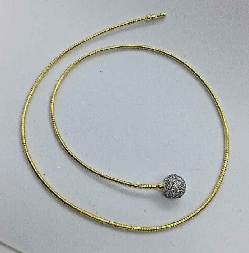 Tiffany & Co Hardwear Ball Pendant Necklace Bracelet 18K Platinum Diamond 1 TCW For Sale 1