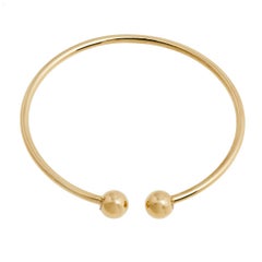 Tiffany & Co. HardWear Ball Wire 18K Yellow Gold Open Cuff Bracelet