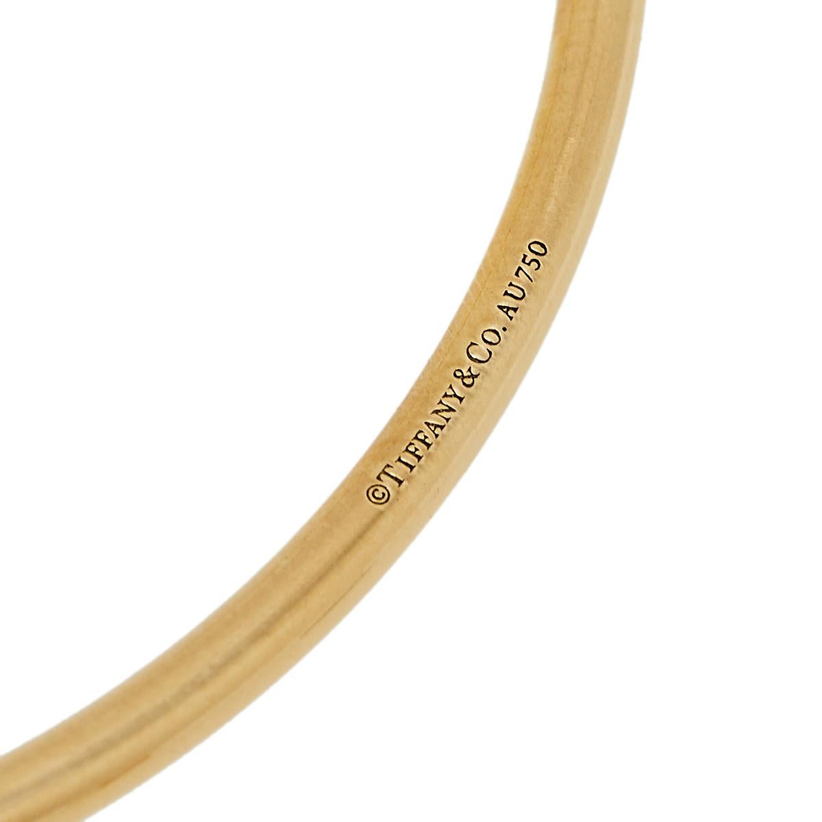 Tiffany & Co. HardWear Ball Wire 18K Yellow Gold Open Cuff Bracelet In Fair Condition In Dubai, Al Qouz 2