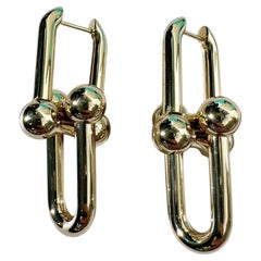 Tiffany & Co. HardWear Collection 18K Yellow‑Gold Link Earrings