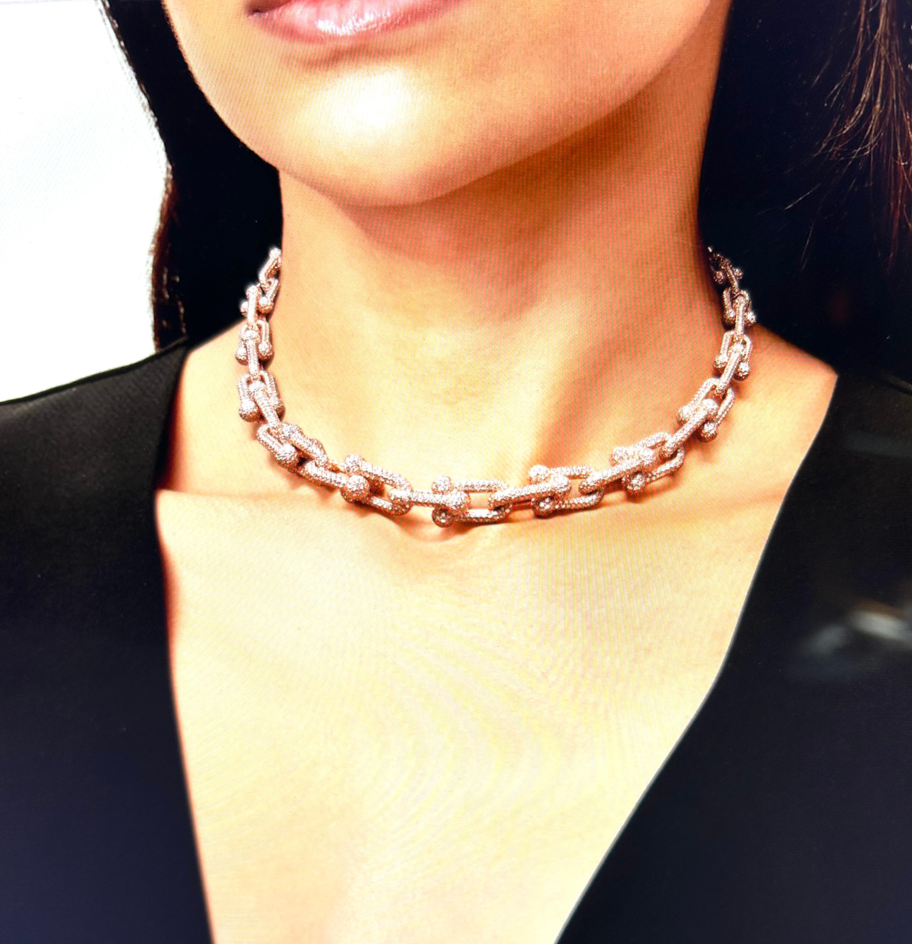 Tiffany & Co. Collana di diamanti Hardwear 28.38 cttw. in vendita 6