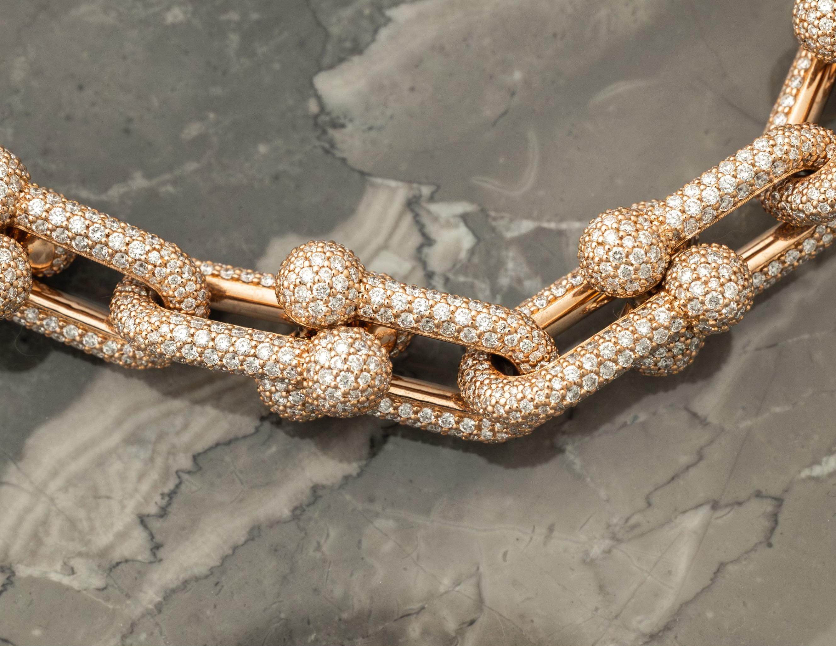 da uomo o donna Tiffany & Co. Collana di diamanti Hardwear 28.38 cttw. in vendita