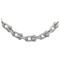 Tiffany & Co. HardWear Diamond Necklace in 18K Rose Gold – 28.38 Carats