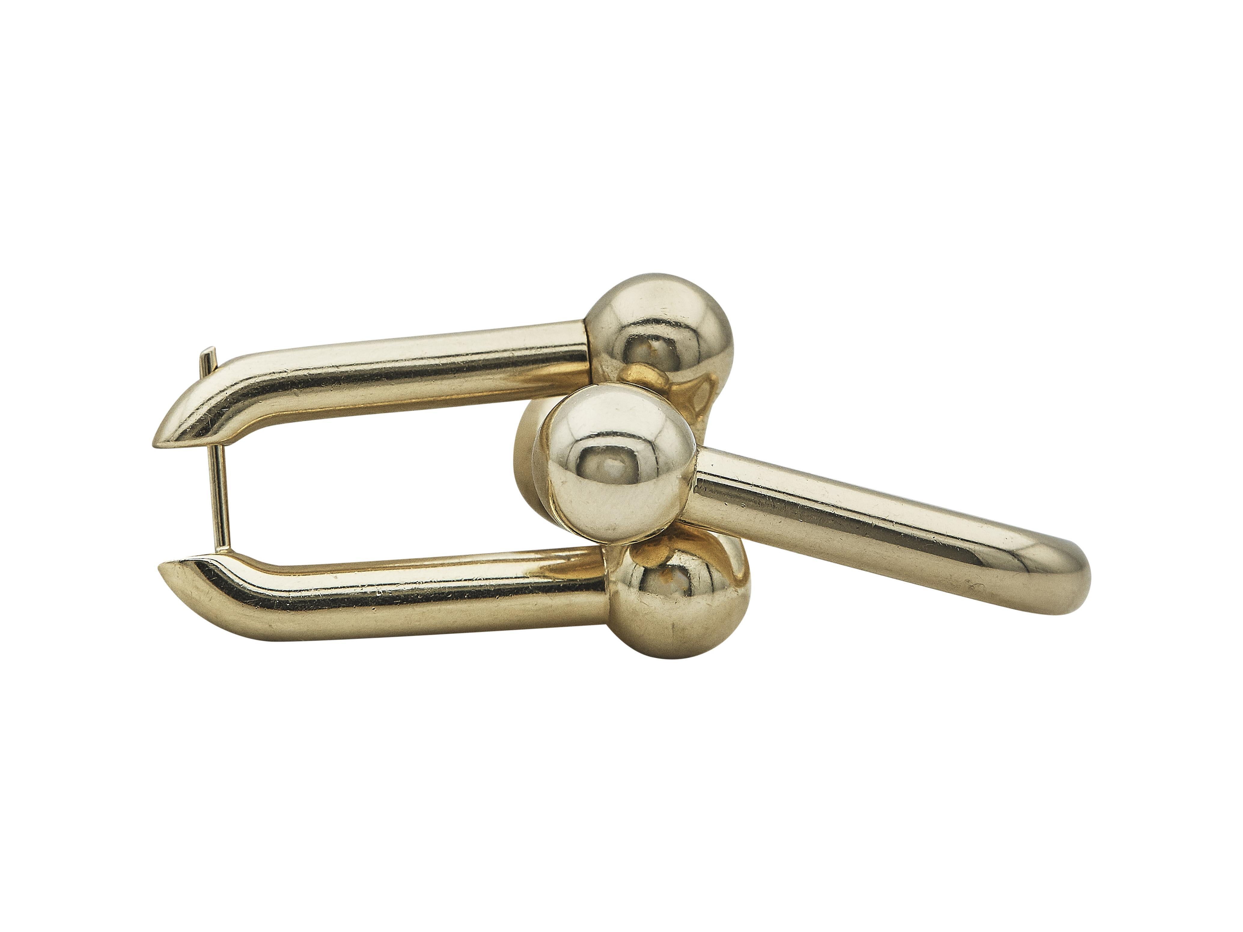 Tiffany & Co. Hardwear - Boucles d'oreilles extra-larges à maillons en or jaune 18 carats Bon état - En vente à New York, NY