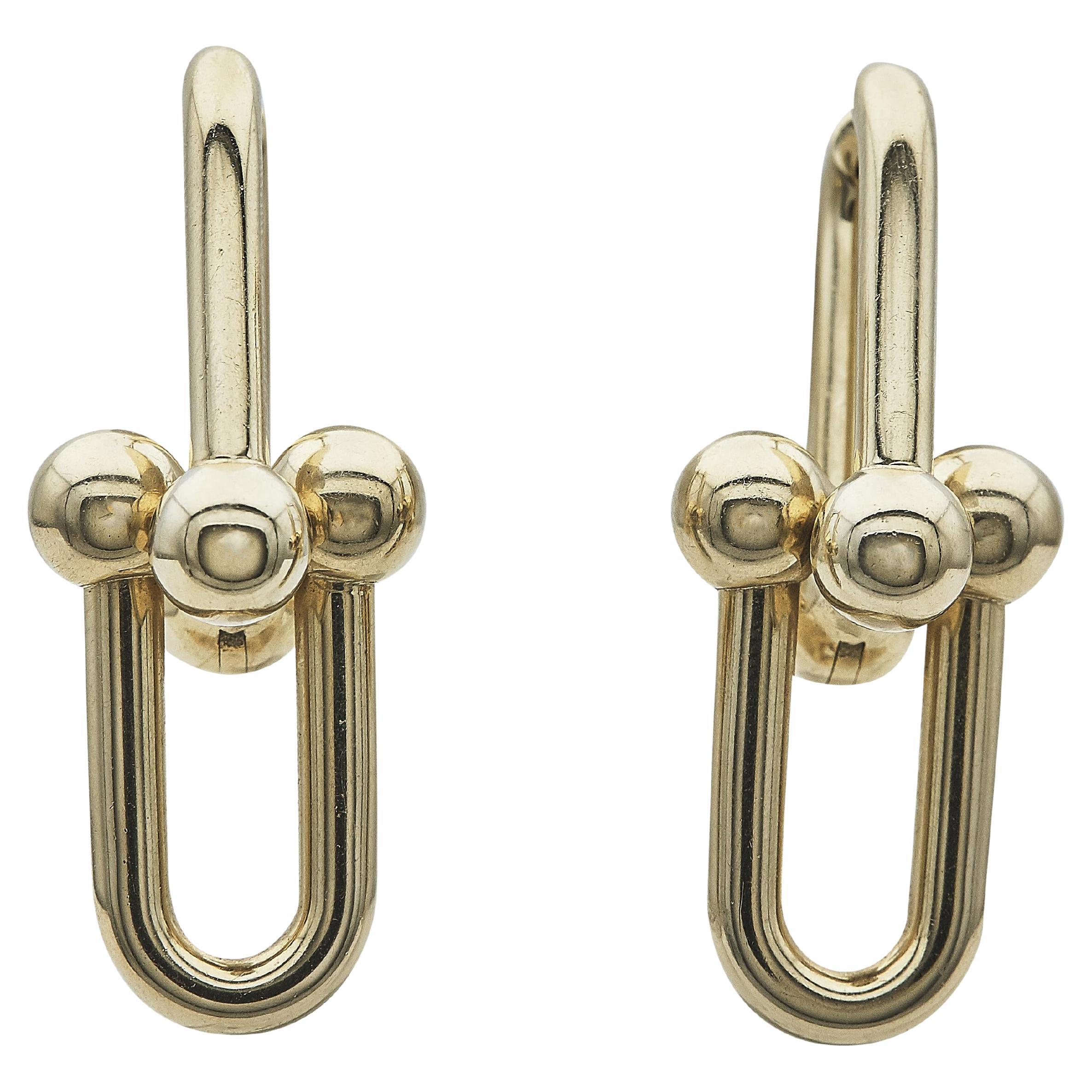 Tiffany & Co. Orecchini Hardwear Extra Large A Link Oro Giallo 18 Carati