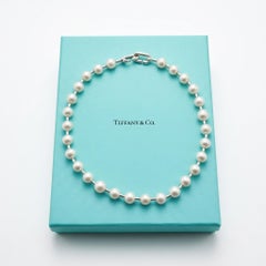 Tiffany & Co. HardWear Freshwater Pearl Sterling Silver Necklace 16 Inch