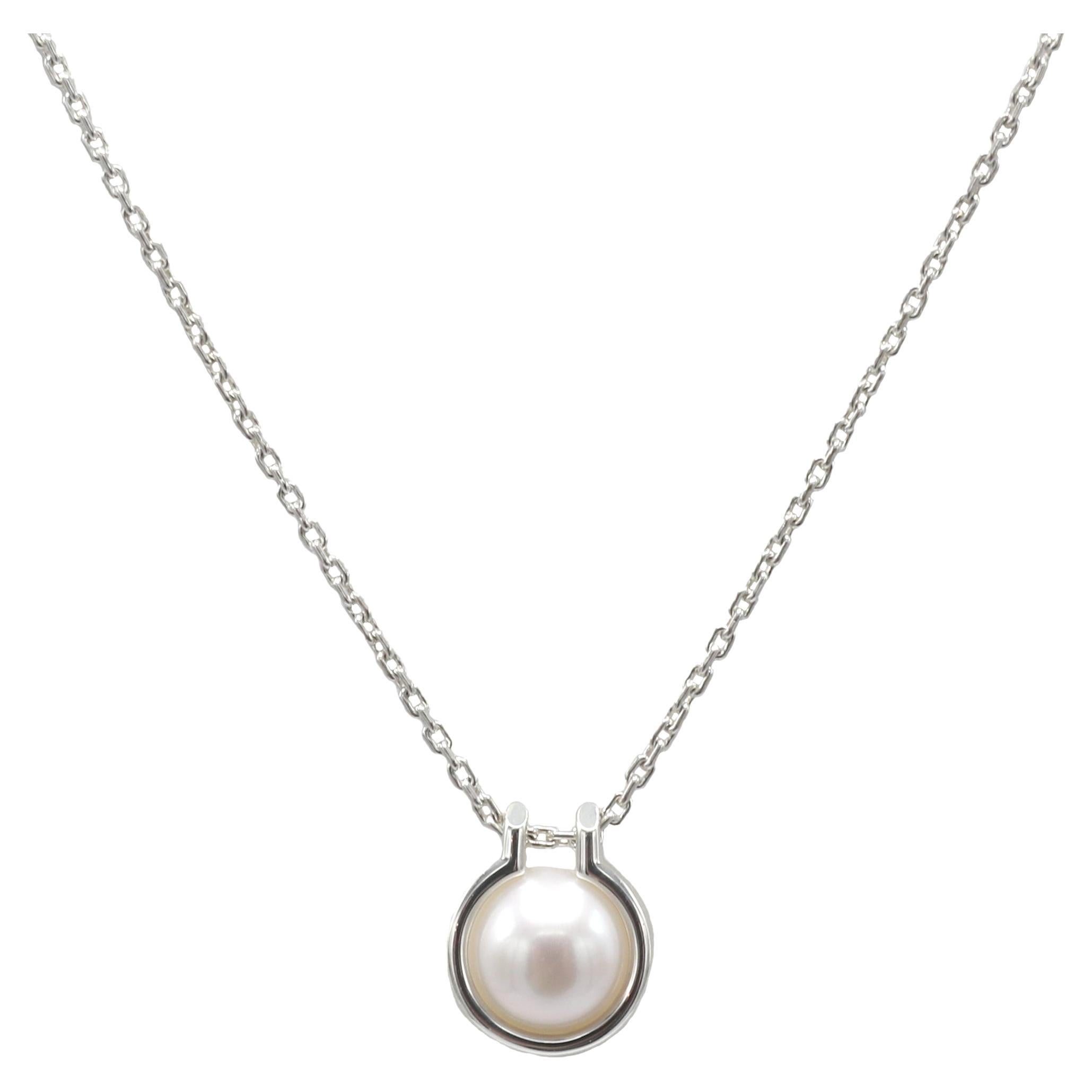 Tiffany & Co. Hardwear Freshwater Pearl Sterling Silver Pendant Drop Necklace