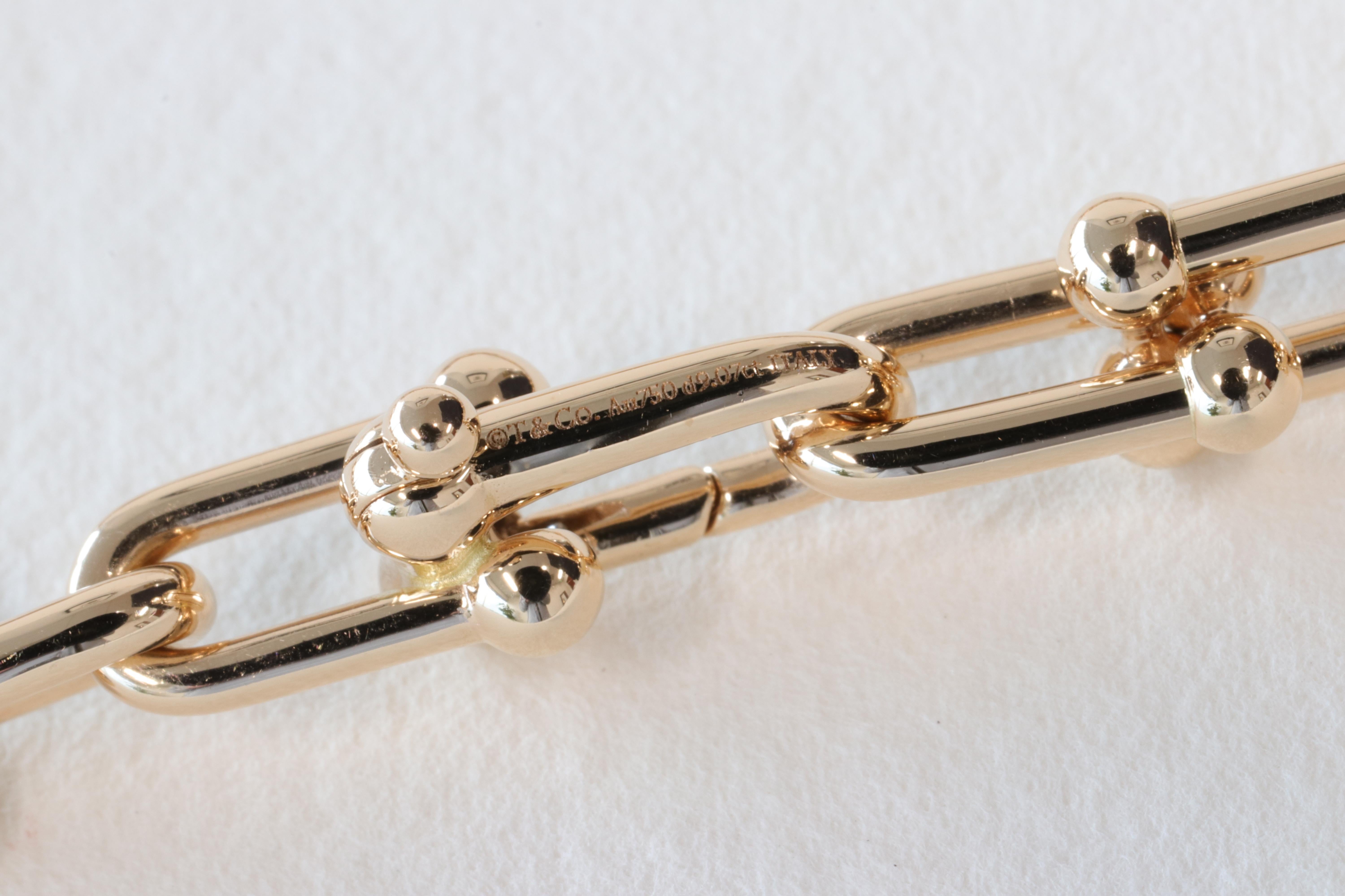 Tiffany & Co. HardWear Graduierte Gliederkette aus 18k Rose Gold mit Pavé-Diamanten 1